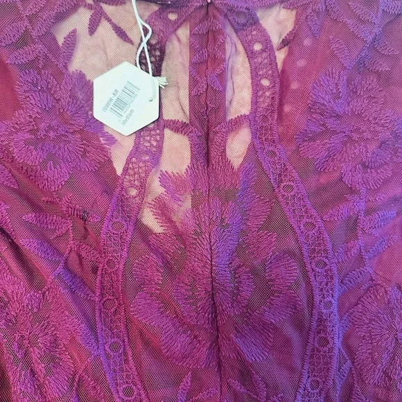 Pink Blush Women’s Dress Medium Maternity Postpartum NWT Lace Maxi - Picture 7 of 10